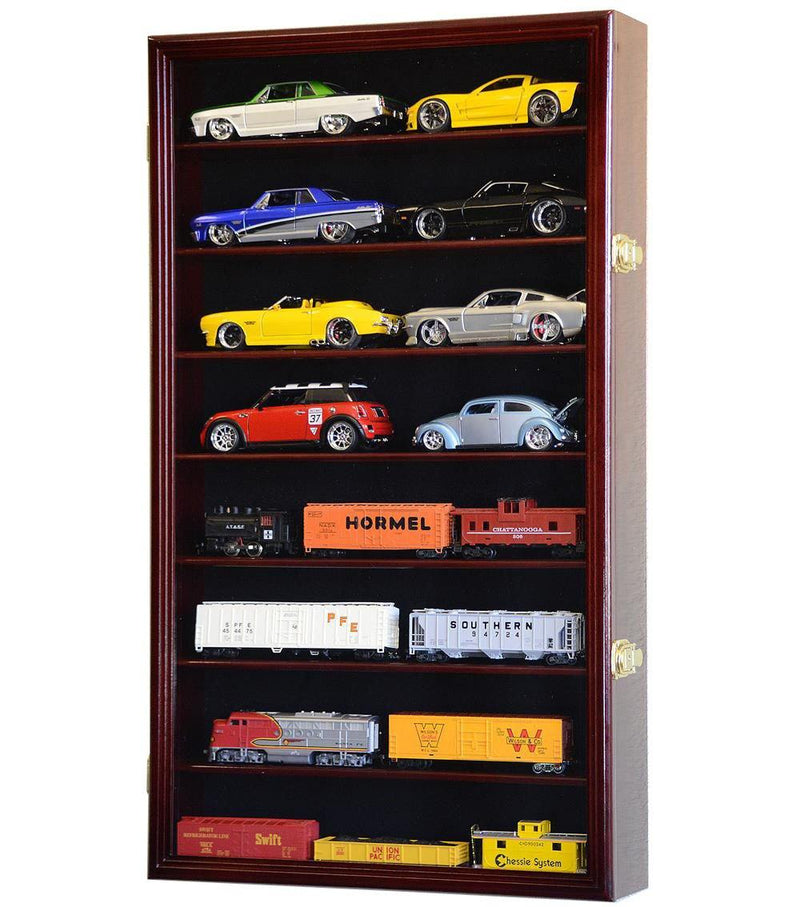 Large 1/24 Scale Diecast Car Display Case Cabinet - sfDisplay.com