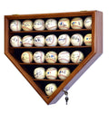 23 Baseball Ball Display Case Cabinet - Home Plate Shaped - sfDisplay.com