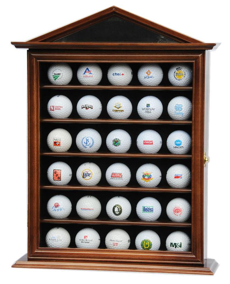 30 Golf Ball Designer Display Case Cabinet - sfDisplay.com