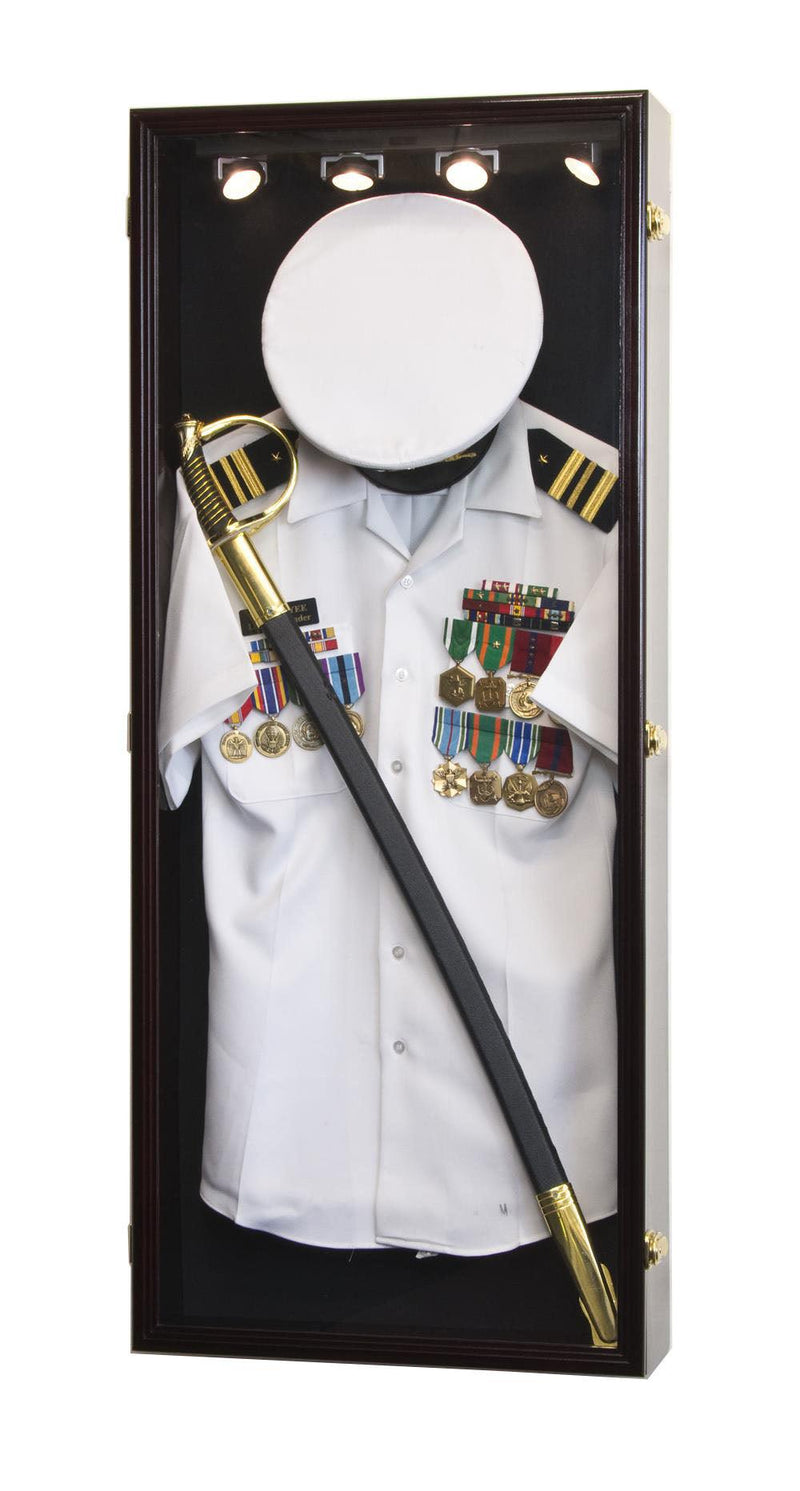 Military Shadow Box Display Case Cabinet - sfDisplay.com